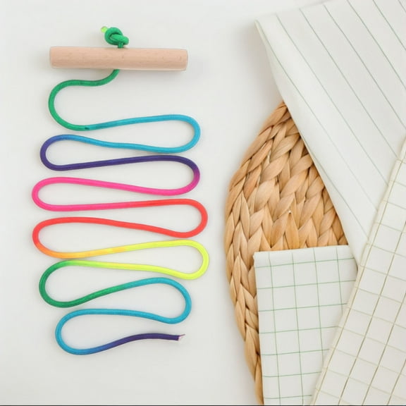 OULII Adjustable Length Sled Rope with Handle for Skiing Winter Fun 1 Set