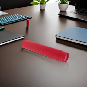 OULII Red Adjustable Telescoping Poster Tube for Safe Artwork, Storage and Easy Transport