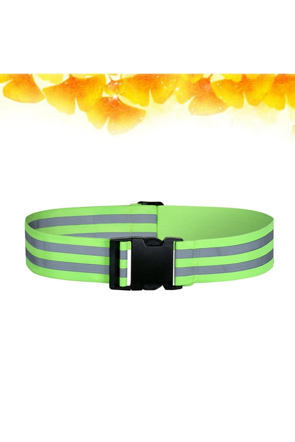 Reflective Adjustable Strap Belt, Stretch Knit Cloth, 1 Piece for Enhanced Night Visibility