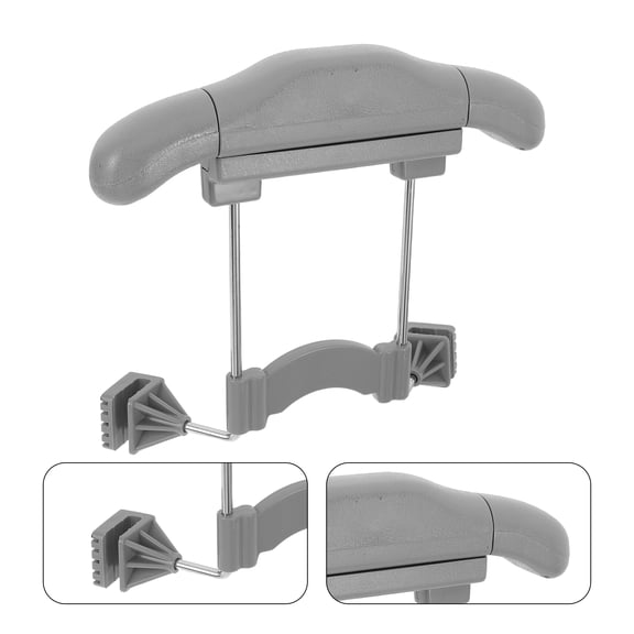 OULII Universal Adjustable Car Seat Back Coat Hanger Rack in Grey - Holder for Vehicle Organization