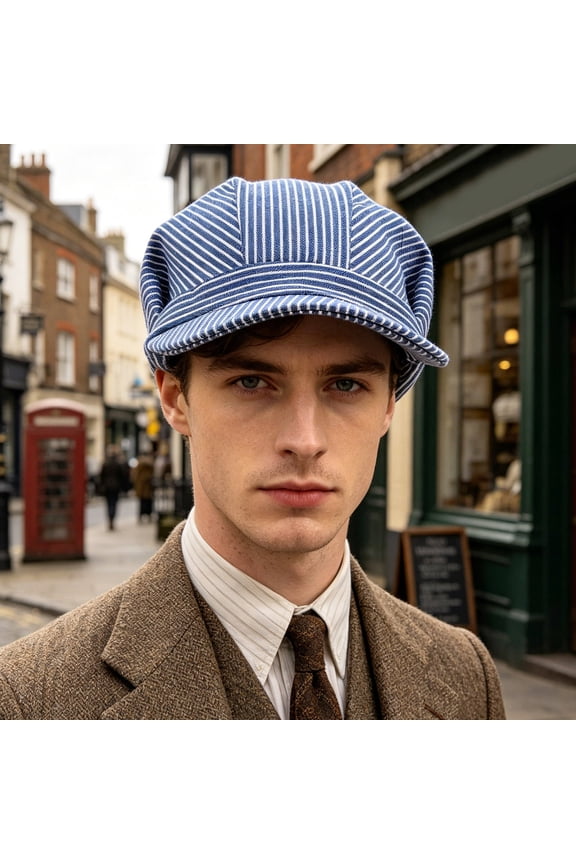 Lightweight Breathable Adult Train Engineer Cap for Railroad Worker Costume and Outfit