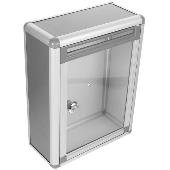 OULII Aluminum Alloy Suggestion Box Wall Mounted Mail Storage with Large Capacity