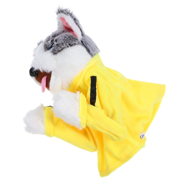 OULII Animal Puppet Communication Skills Improvement Dog Puppet Yellow 1Pack