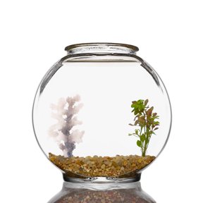OULII Grey Artificial Coral Aquarium Decoration Plastic Ornament Fish Visual Appeal