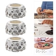 thumbnail image 1 of OULII 100Pcs White Soft Clay with Rhinestone Beads for Crafts, Versatile and Compatible for Creative Projects, 1 of 6