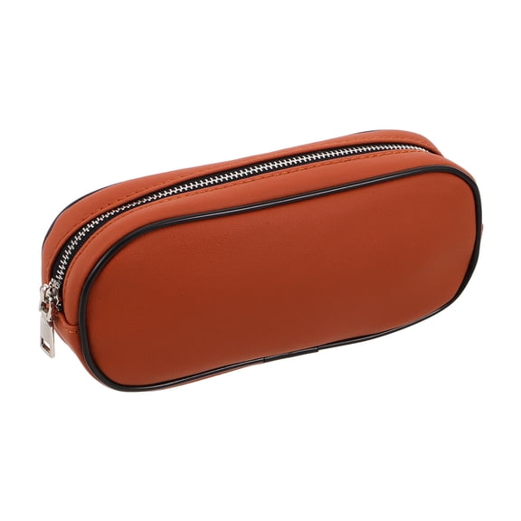 OULII Backseat Car Organizer Orange Space Saving Storage Bag with Zipper Closure for Small Items