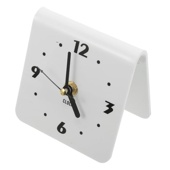OULII Acrylic Silent Clock, White, Minimalist Style, Perfect for Living Room and Bedroom, Quiet Sweep