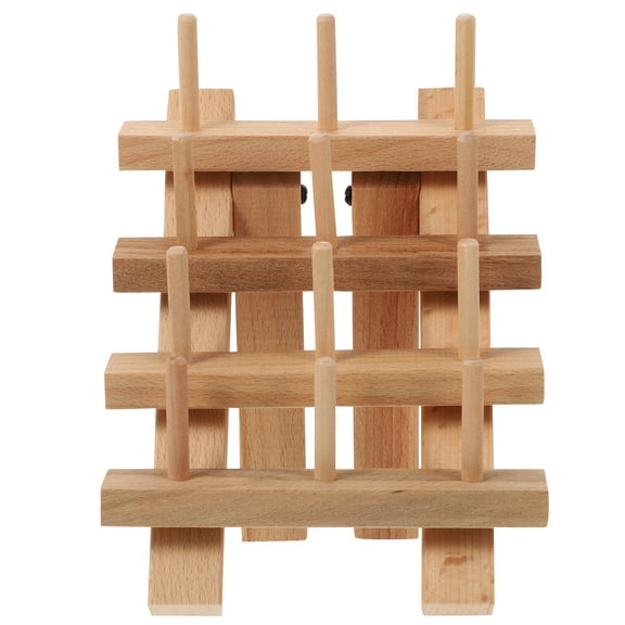 OULII Beige 1Set Storage Rack for Sewing and Quilting in Wood Material