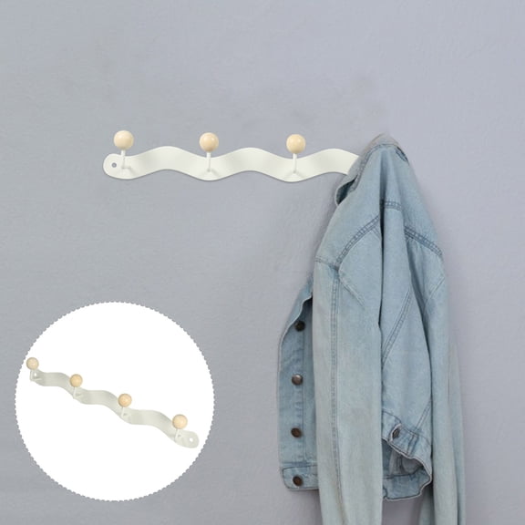 OULII Heavy Duty Beige Coat Hanger Wall Hook for Home Organization, Storage Solution in Bedroom, Kitchen, and Bathroom