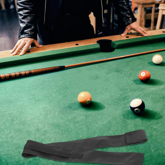 OULII Pool Cue Case Wear-Resist Black PU Adjustable Strap Protector