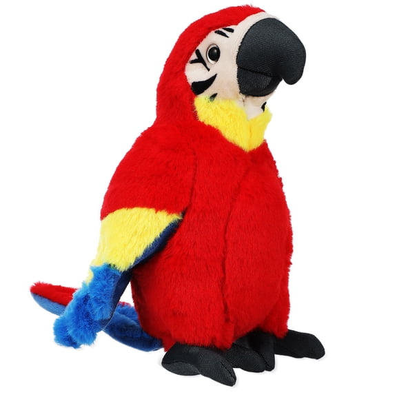 OULII Adorable Multicolor Parrot Plush Animal with Fine Craftsmanship for Decoration