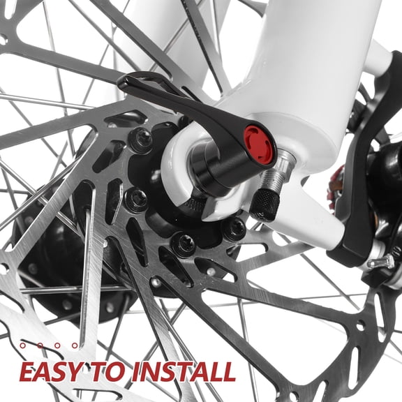 OULII Bike Rear Axle Quick Release Skewer with Wide Opening and Secure Nut Lock Black