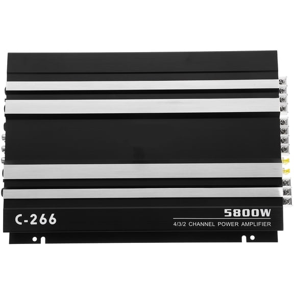 OULII Car Audio Amplifier Black 4 Channel Powerful Stable Subwoofer Booster