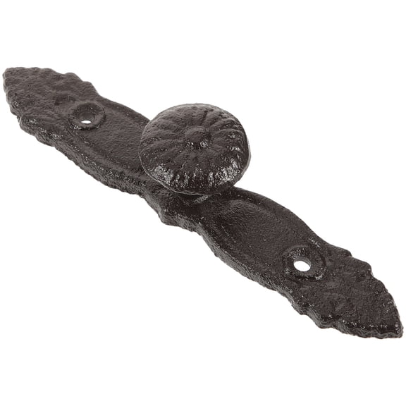 OULII Vintage Black Cast Iron Door Handle Pull for Cabinet and Drawer Replacement, Rustic Style Hardware