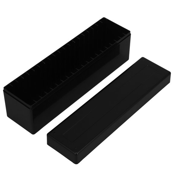 OULII Black Coin Storage Box Easy Access Coin Holders for Display and Collection Use