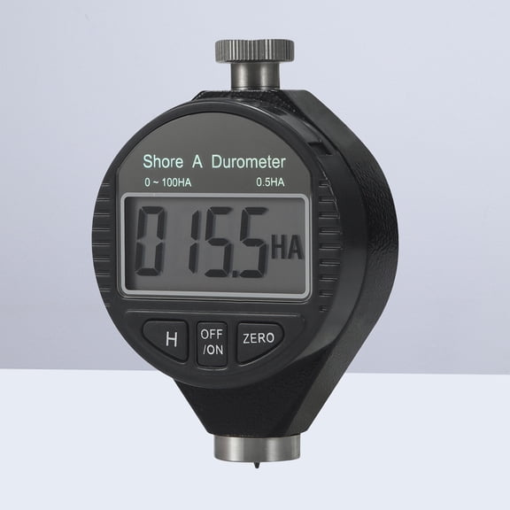OULII Black Digital Shore A Durometer for Accurate Hardness Testing of Rubber, Plastic, and Wax Materials