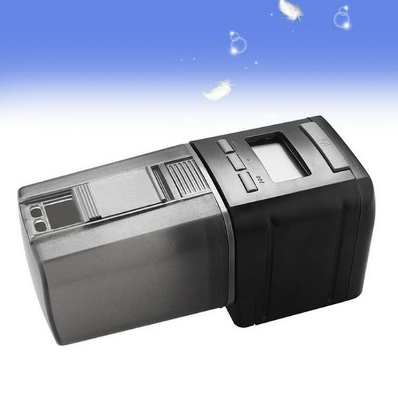 OULII Black Automatic Feeder for Fish Tanks Improves Health and Color