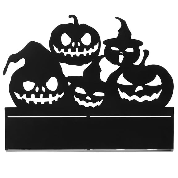 OULII 1 Piece Black Pumpkin Tea Light Holder, Decorative Candle Lantern for Fall Table Home Decor Mantel