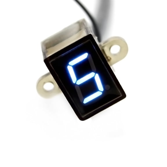 OULII Motorcycle Gear Indicator, Black, LED Display, Current Gear 0-6