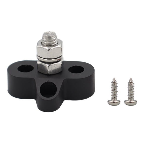 OULII Heavy Duty Black Copper Terminal Block Bus Bar for Home Electrical Distribution and Power Connections