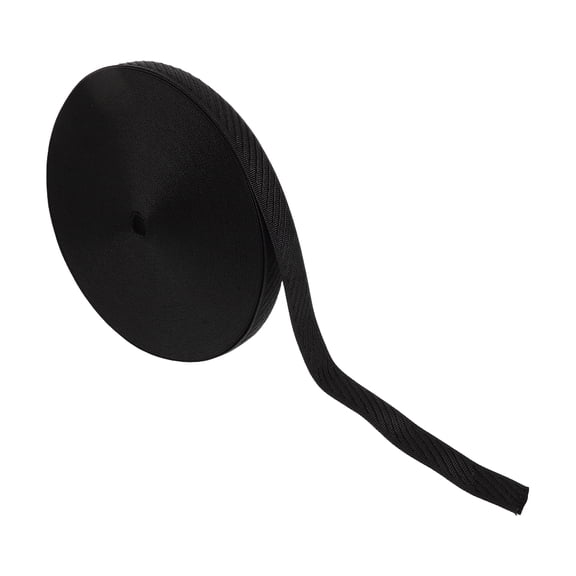 OULII Black Tufting Carpet Webbing Ribbon for DIY Carpet Binding and Edge Repair