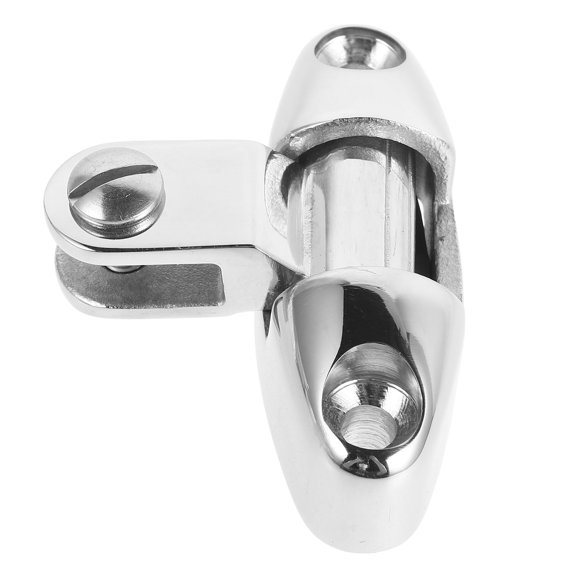 OULII Durable Plated Silver Boat Deck Hinge Mount Hardware for Marine and Yacht Door Replacement