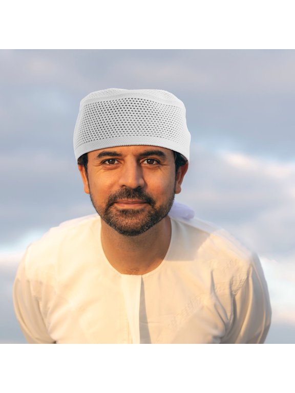 Breathable Cotton Muslim Prayer Hat White for Hajj Ramadan and Everyday Use