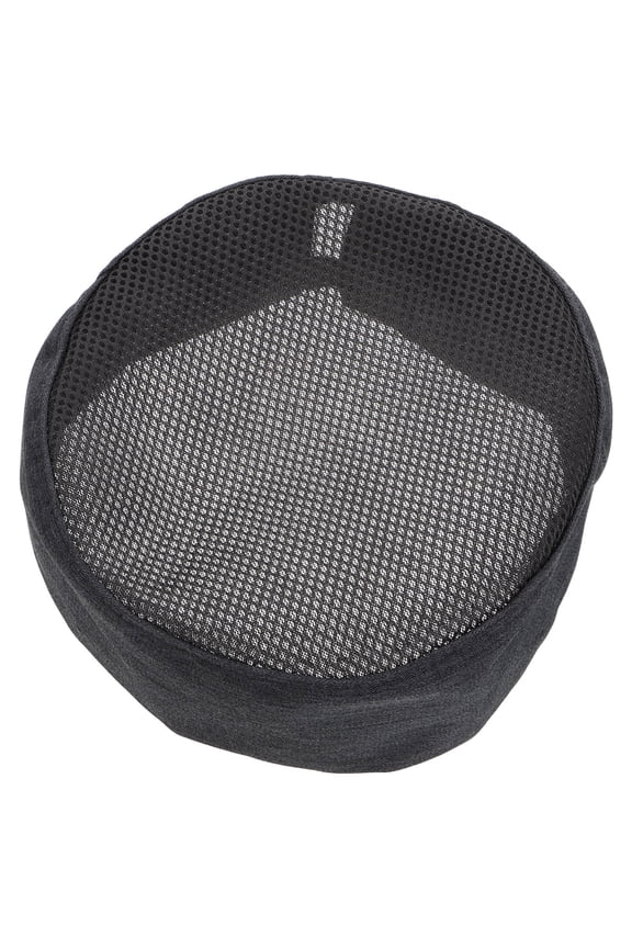 Stylish Grey Chef Beanie with Breathable Mesh Top Cotton Kitchen Cap for Baking and Cooking