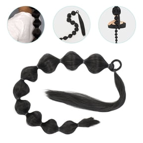 OULII Bubble Braid Hair Extensions Ponytail Daily Use High Temperature Silk 1Pack