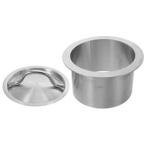 OULII Stainless Steel Countertop Trash Chute for Home and Coffee Bars