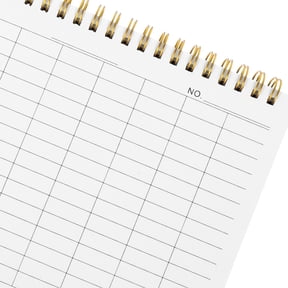 OULII Black Financial Book with PP Cover, Office Accounting Notebook for Business and Personal Use