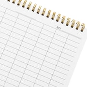 OULII Black Financial Book with PP Cover, Office Accounting Notebook for Business and Personal Use