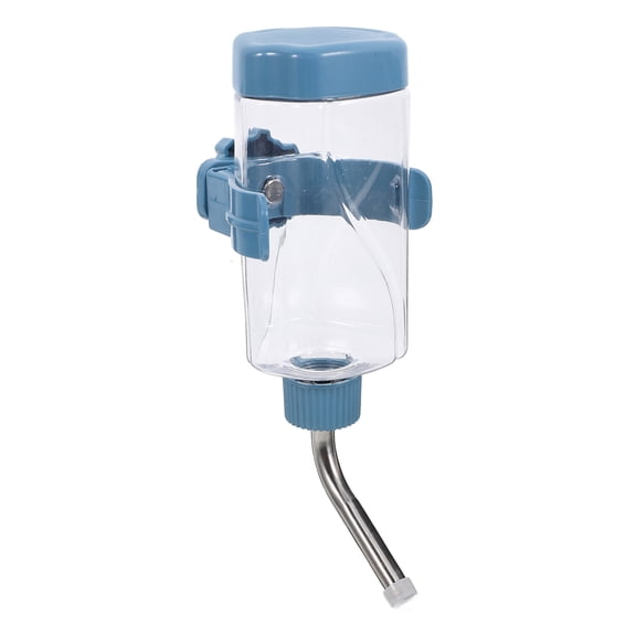 OULII Dark Blue Hamster Water Bottle No Drip Automatic Feeder for Small Animals with Durable Hanging Design