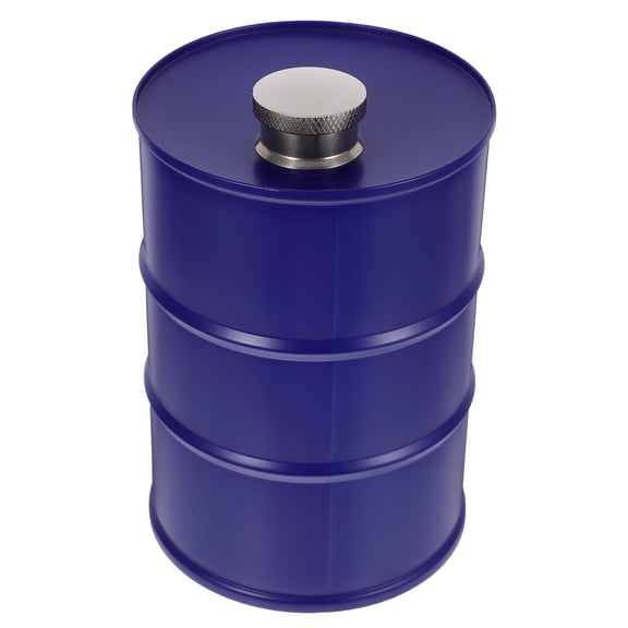 OULII Camping Flask Stainless Steel Blue with Sleek Cylindrical Shape for Easy Carry