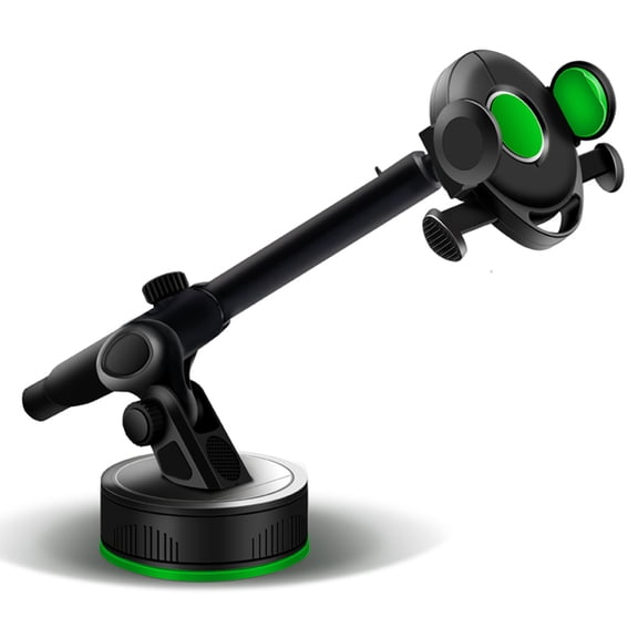 OULII Black Car Dashboard Phone Holder with Suction Cup Mount, Auto Clamping Navigation Device, 1 Set