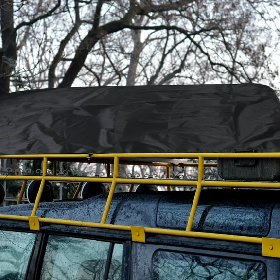 OULII Car Roof Cargo Wraps Waterproof Oxford Cloth Black for Suv and Off-Road Use
