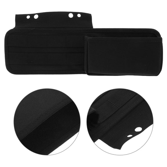 OULII Black Car Center Console Organizer Bag for Phone, Keys, Tools and Small Accessories Storage