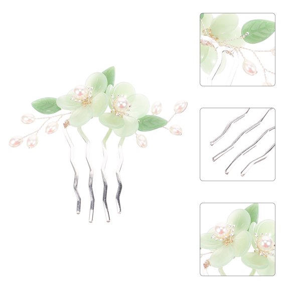 OULII Vintage Chinese Style Hair Comb, Elegant Hair Accessory for Engagement and Special Occasions, 1 Piece