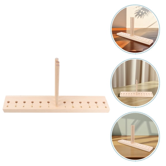OULII Christmas Bow Maker Wooden Beige Set for Wrapping, Crafts, Holiday Home Decor, Party Decoration