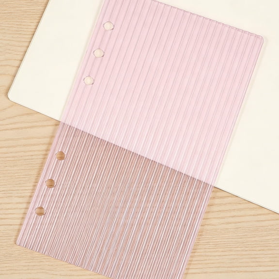 OULII Clear A6 Acrylic Binder Cover, 6- Refillable Planner Notebook Shell for Office, School and Daily Use