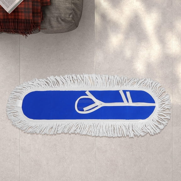 OULII 2Pcs Heavy Duty Commercial Mop Heads Wide Cotton Mop Covers for Warehouse and Factory Use