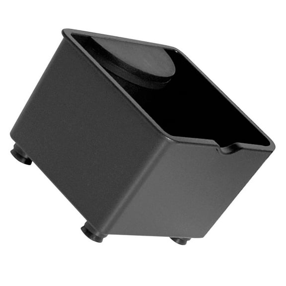 OULII Compact Black Coffee Grounds Container for Home Use