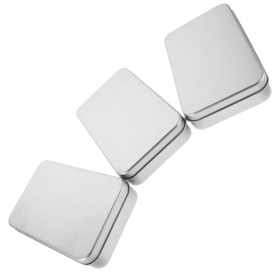 OULII 3 Pcs Money Saving Container Rectangular Tinplate Storage For Office Use