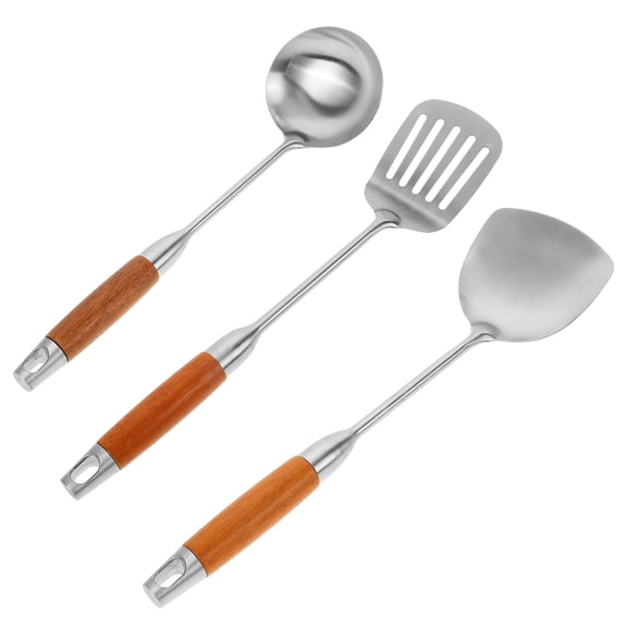 OULII Kitchen Accessories Cooking Utensil Set Stainless Steel Assorted Color 1 Set