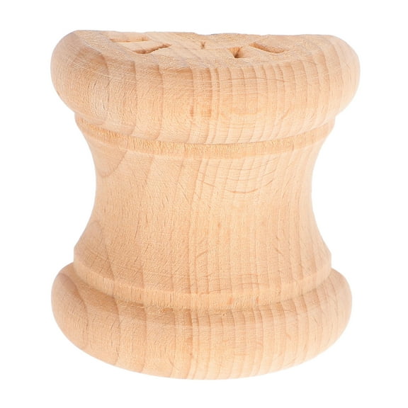 OULII Unpainted Wood Craft Balusters with Fluted Detailing for Elegant Decor