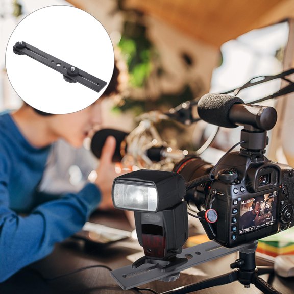 OULII Creative Fill Light Holder and Microphone Rack Black Aluminum Alloy Camera Mount