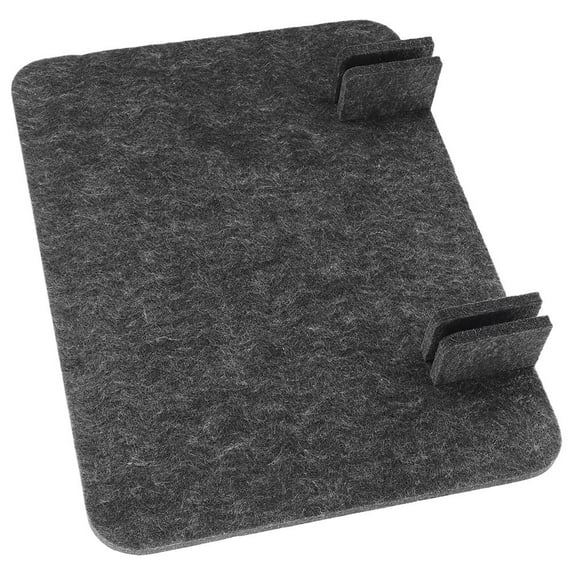 OULII Dark Grey Acoustic Desk Privacy Panel with Easy No Drill Installation for Office and Home