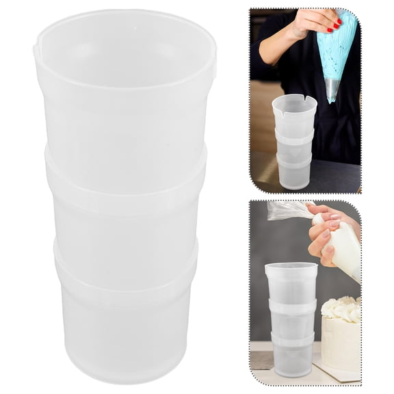 OULII Plastic Piping Bag Holder Rack for Cake Decorating, Stable and Portable Design for Easy Use and Storage