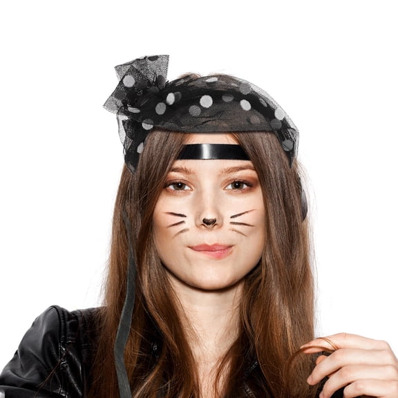 OULII Black Mesh Fascinators Hairband, Stylish and Comfortable, Versatile Use for Decorating