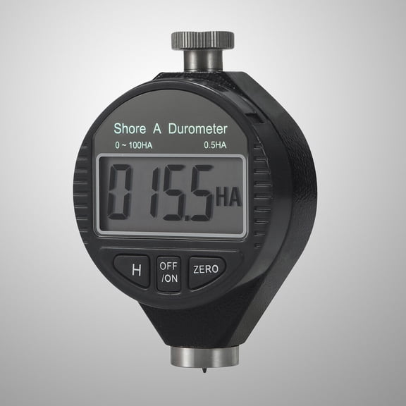 OULII Digital Shore A Durometer Hardness Tester with LCD Display for Rubber Plastic and Wax in Black